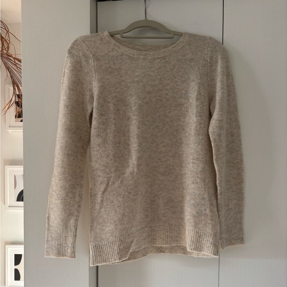 LOFT Cozy Beige Open Back Sweater Sz XS